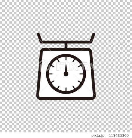 アナログクッキングスケールのアイコン 115483309