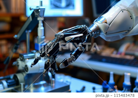 Advanced Robotic Arm Performing Precision Tasks 115483478