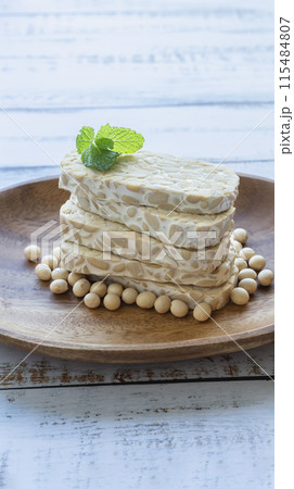 テンペ インドネシアの大豆発酵食品 テンペ インドネシアの大豆発酵食品 115484807
