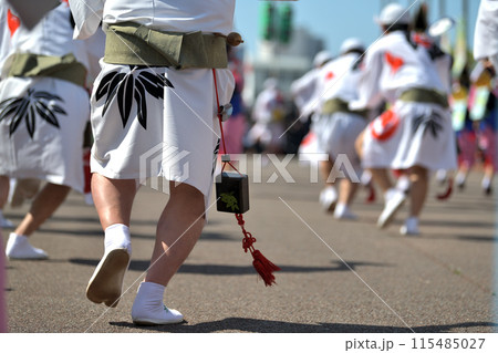 阿波踊り　徳島の春の祭典「はなはるフェスタ」有名連の男踊り 115485027
