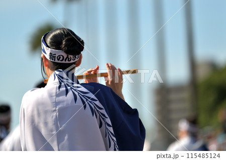 阿波踊り 徳島春の祭典「はなはるフェスタ」有名連の鳴り物 阿波踊り 徳島春の祭典「はなはるフェスタ」有名連の鳴り物 115485124
