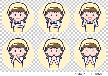 Female housekeeper pose set_04 115486855