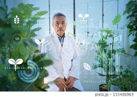 白衣を着た学者 115486963