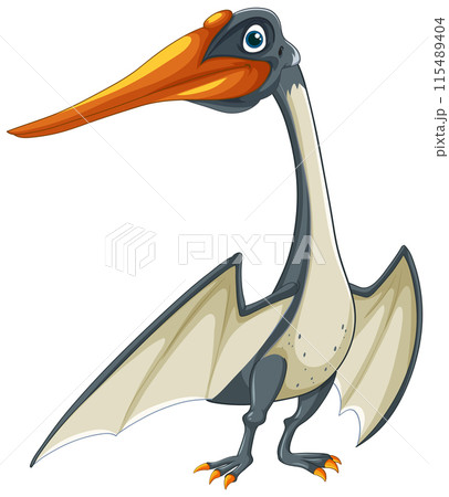 Cartoon Pterosaur Dinosaur Illustration Cartoon Pterosaur Dinosaur Illustration 115489404