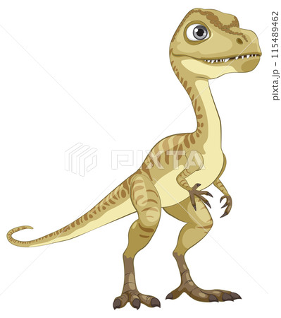 Cute Cartoon Dinosaur Illustration 115489462