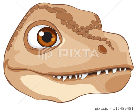 Cute Dinosaur Head Illustration Cute Dinosaur Head Illustration 115489481