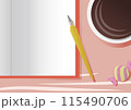 おしゃれなピンクのデスク おしゃれなピンクのデスク 115490706
