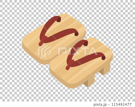 下駄のベクターイラスト 115491477