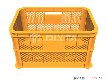 果物 野菜などの収穫カゴ コンテナ(3DCGイメージ) 果物 野菜などの収穫カゴ コンテナ(3DCGイメージ) 115491518