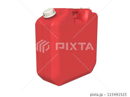 灯油用ポリタンク　赤(3DCGイメージ) 115491525