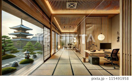 お洒落なオフィス お洒落なオフィス 115491958