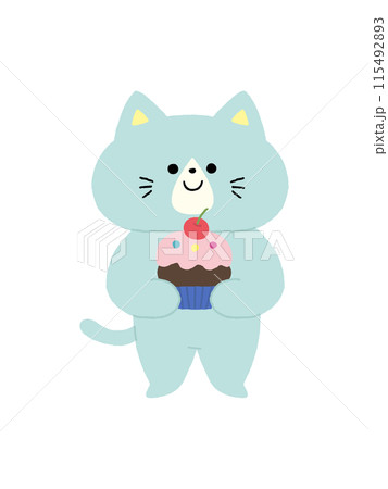猫／カップケーキ 115492893