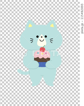 猫／カップケーキ 115492893