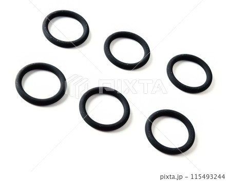 O-ring for car on white background 115493244