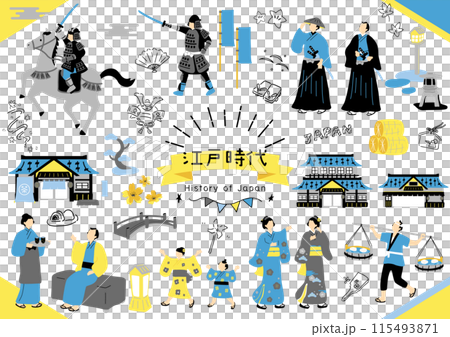 江戶時代插畫素材集 115493871