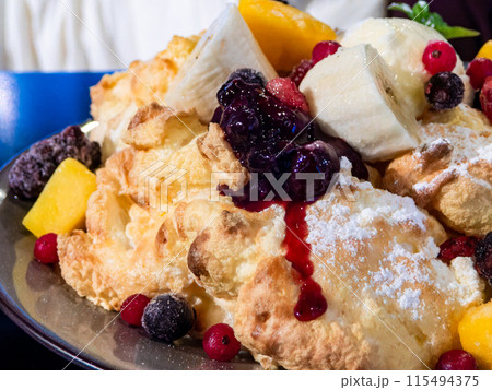 最高に美味しいスイーツ ふわふわのパンケーキ 最高に美味しいスイーツ ふわふわのパンケーキ 115494375