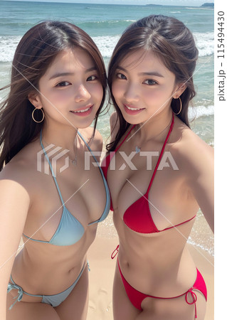 海に遊びに来たギャル 115494430