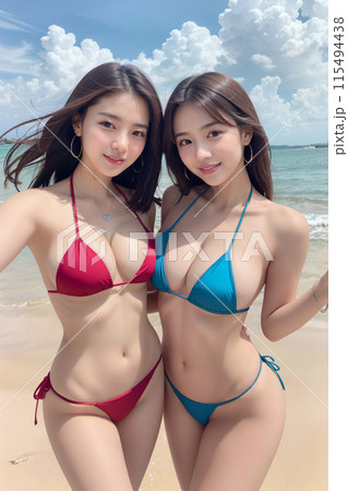 海に遊びに来たギャル 115494438