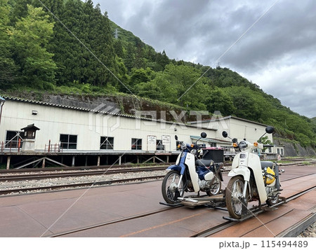岐阜県飛騨市のレールマウンテンバイクがったんゴーまちな1かコース 115494489