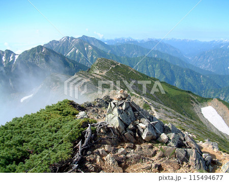 Japan alps / 白馬縦走路からのパノラマビュー(北アルプス,鹿島槍・穂高連峰・槍ヶ岳方向) Japan alps / 白馬縦走路からのパノラマビュー(北アルプス,鹿島槍・穂高連峰・槍ヶ岳方向) 115494677