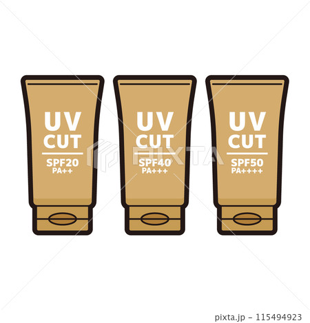 日焼け止め 115494923