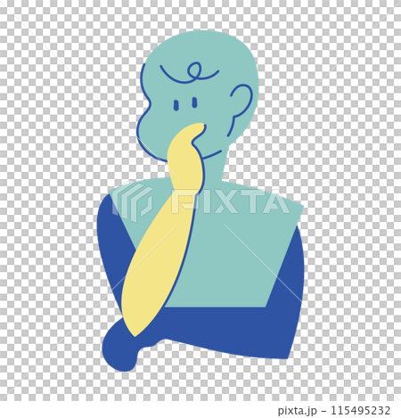 考える人 なぜ モヤモヤ 悩む 疑問 考える人 なぜ モヤモヤ 悩む 疑問 115495232