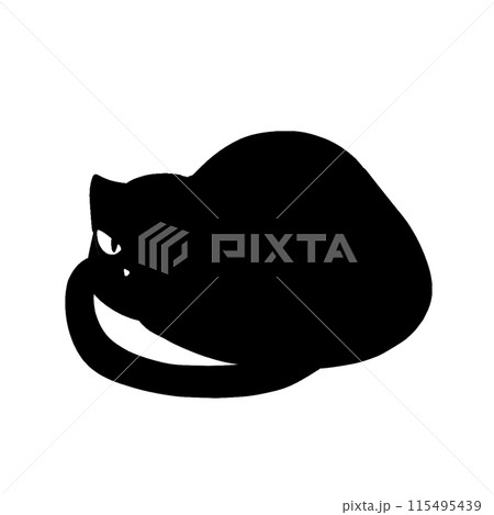 振り向く黒猫 115495439
