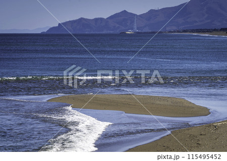 北海道の函館の海 木古内 みそぎ浜 北海道の函館の海 木古内 みそぎ浜 115495452