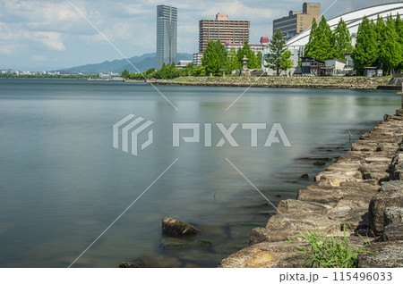 琵琶湖岸風景　大津市 115496033