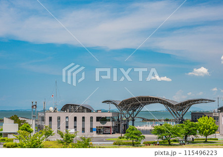 琵琶湖大津港風景 大津市 琵琶湖大津港風景 大津市 115496223