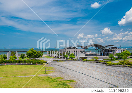 琵琶湖大津港風景 大津市 琵琶湖大津港風景 大津市 115496226