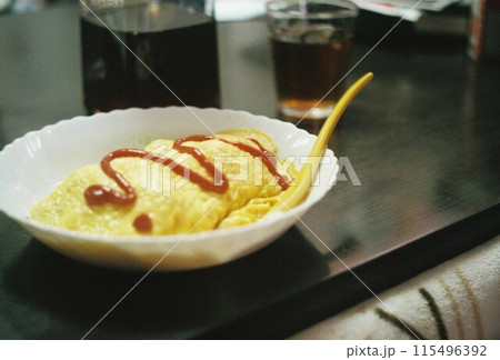 家で作ったオムライス 115496392