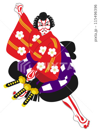 歌舞伎-菅原伝授手習鑑梅王丸 歌舞伎-菅原伝授手習鑑梅王丸 115496396