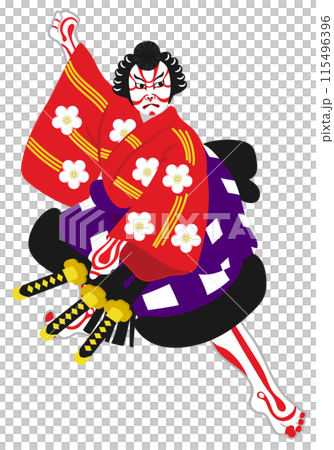 歌舞伎-菅原伝授手習鑑梅王丸 歌舞伎-菅原伝授手習鑑梅王丸 115496396