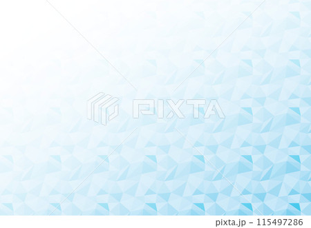 涼しげなポリゴンスタイルの背景イラスト素材 ベクター パターン柄 氷 夏素材 115497286