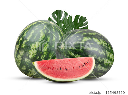 watermelon isolated on white background watermelon isolated on white background 115498320