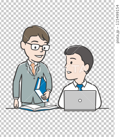 Two businessmen 115499154