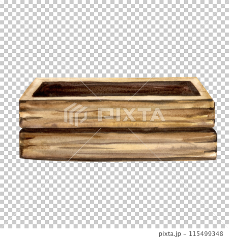 watercolour wooden crate. watercolour wooden crate. 115499348