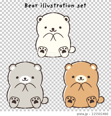 可愛的手繪熊圖集 可愛的手繪熊圖集 115501460
