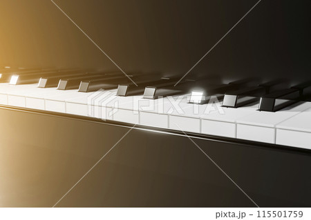Shiny piano keyboard. 115501759