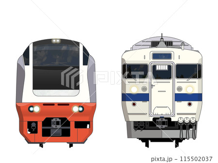 福島の列車No.1_E653系 / 415系100番台 福島の列車No.1_E653系 / 415系100番台 115502037