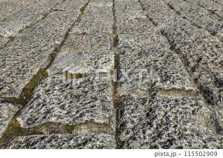 Old cobblestone pavement 115502909