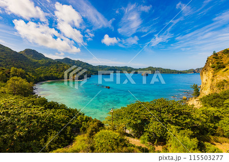 小笠原諸島　境浦海岸から望む絶景 115503277