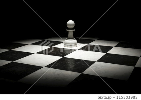 Lonely chess piece Lonely chess piece 115503985