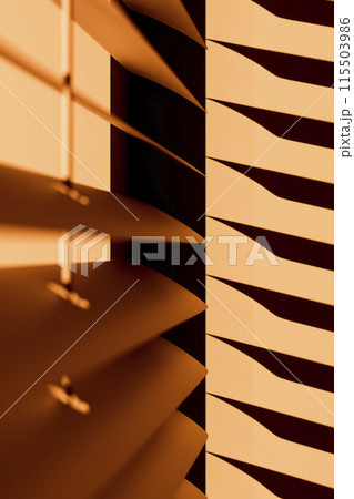 Sunset through the blinds Sunset through the blinds 115503986