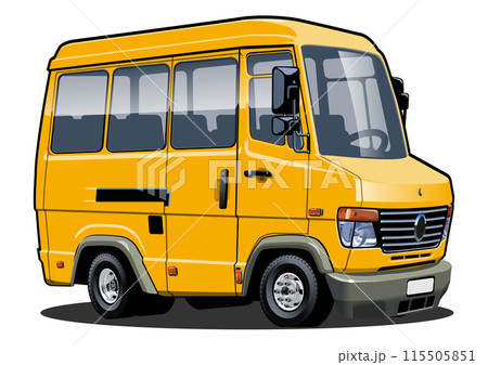 Cartoon mini bus Cartoon mini bus 115505851