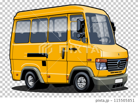 Cartoon mini bus Cartoon mini bus 115505851