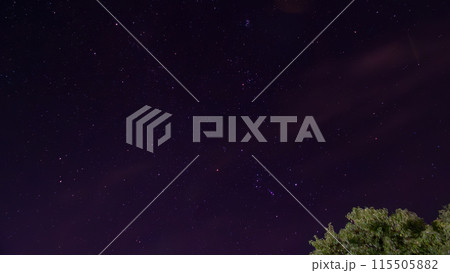 夜空に浮かぶオリオン座 115505882