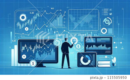 金融マーケットの男性 115505950