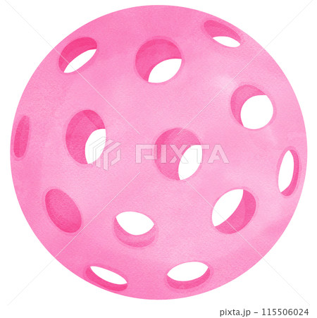 Retro Pickleball ball pink preppy trendy watercolor 115506024